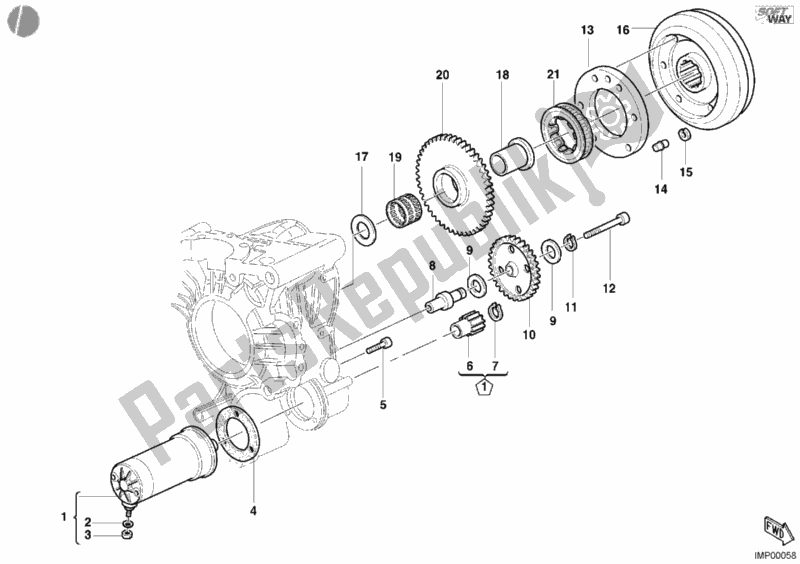 Todas las partes para Motor De Arranque de Ducati Supersport 800 S 2003